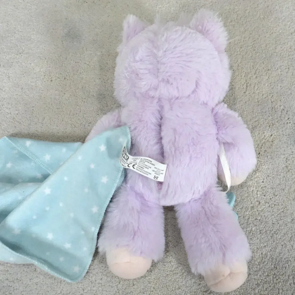 Baby Plush Bear Animated Stuffed Animal Little Live Eyes Open & Close Pacifier